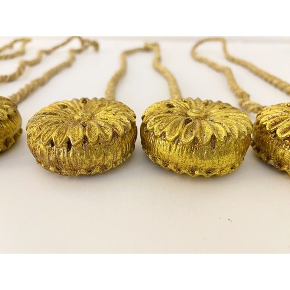 Curtain Tie Backs With Rosettes Set Of 4 - Picture 2 of 9